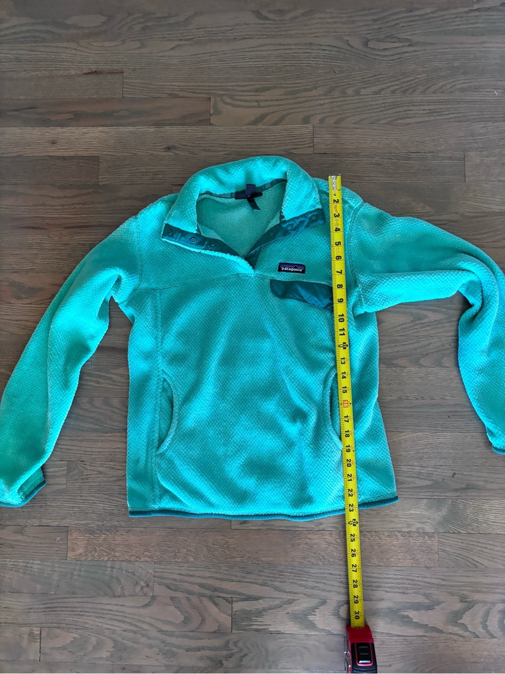 Patagonia Re-Tool Snap-T Fleece Pullover Teal Turquoise Size M - Picture 6 of 7